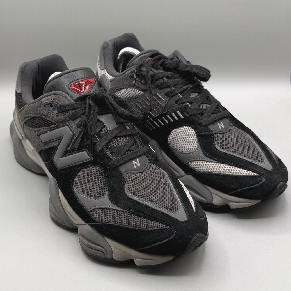 New Balance 9060 Black Castlerock and Rain Cloud U9060BLK M 10.5-W 12 Sneakers